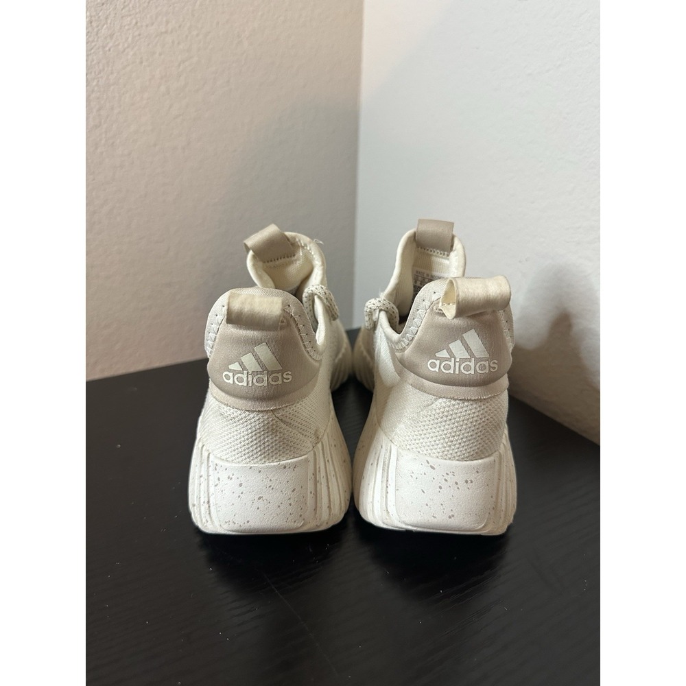Adidas Womens Kaptir Flow IF6601 White Running Shoes Sneakers Size 8 - Picture 6 of 9